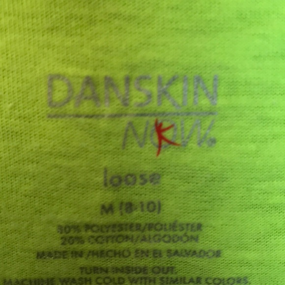 BRIGHT YELLOW WORKOUT RACERBACK TANK TOP DANSKIN - Picture 6 of 6